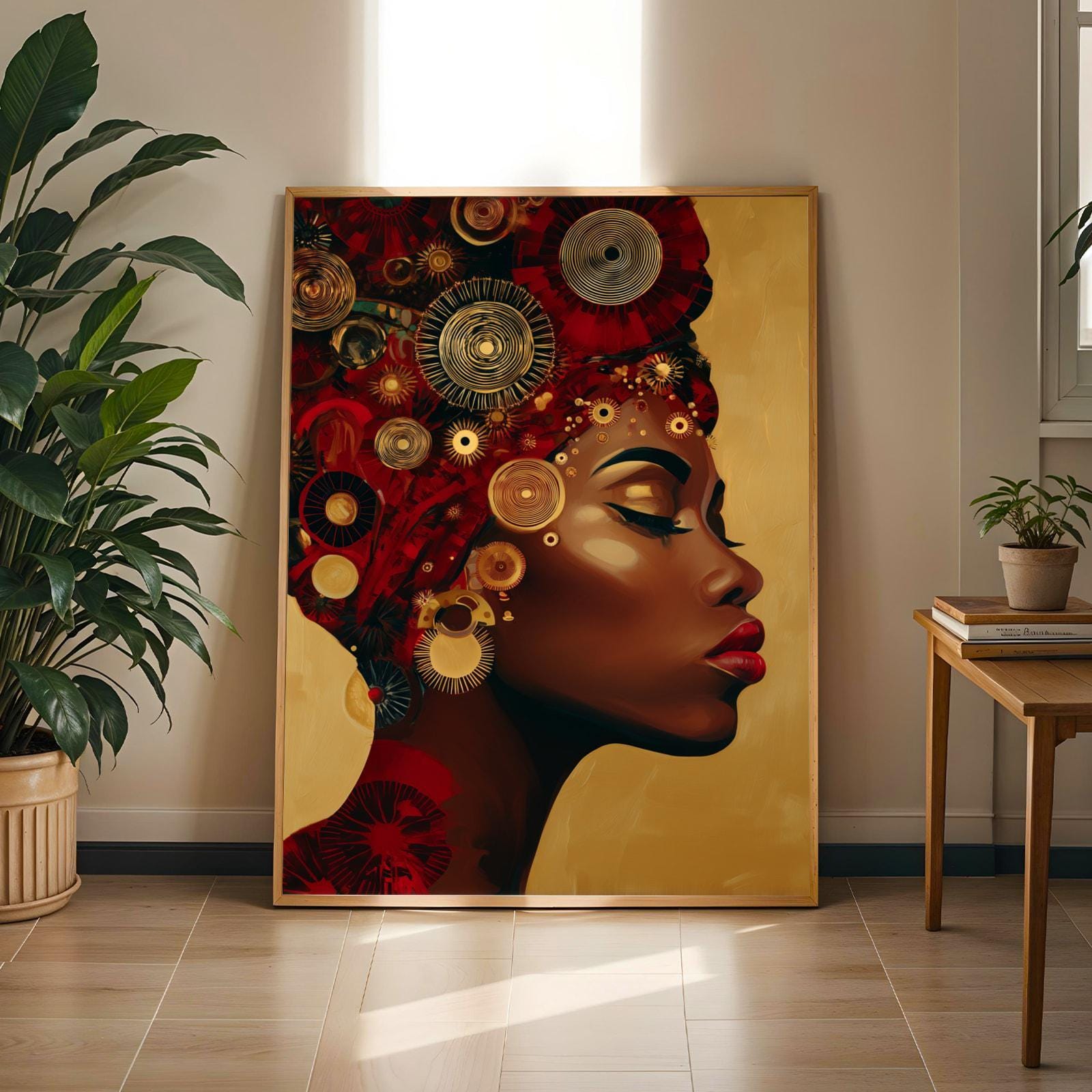 African  Wall Art Print 106 Soluna Soul