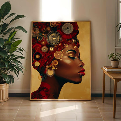 African  Wall Art Print 106 Soluna Soul