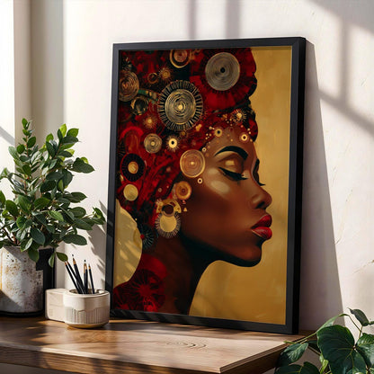African  Wall Art Print 106 Soluna Soul