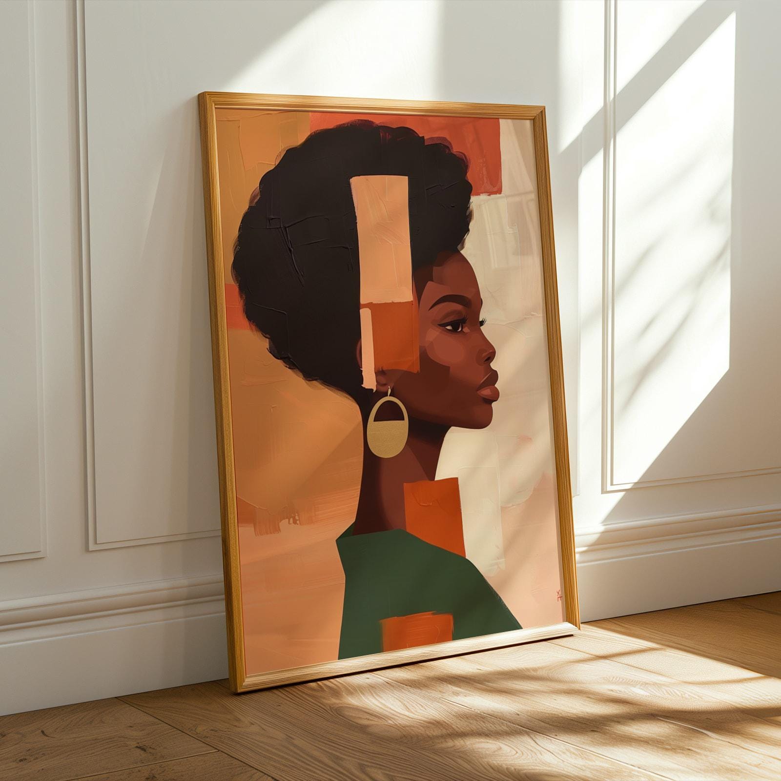 Afrocentric Wall Art Print 120 Soluna Soul