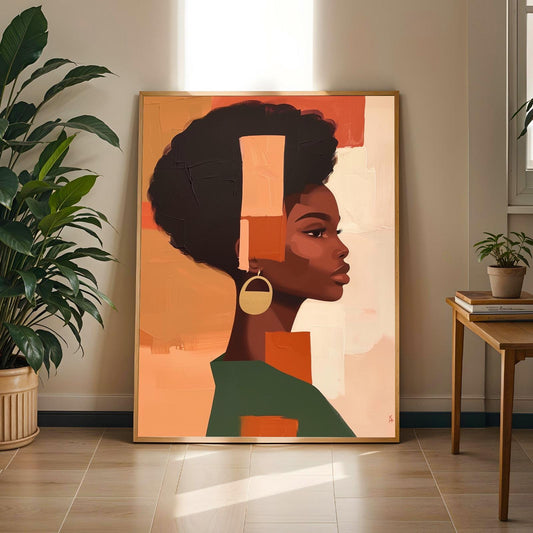 Afrocentric Wall Art Print 120 Soluna Soul
