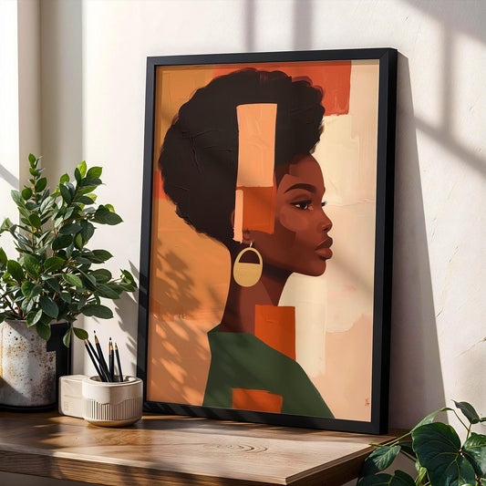 Afrocentric Wall Art Print 120 Soluna Soul