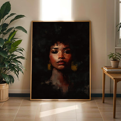 Woman's Face Portrait Wall Art Print 135 Soluna Soul