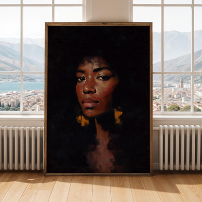 Woman Face Wall Art Print 136 Soluna Soul