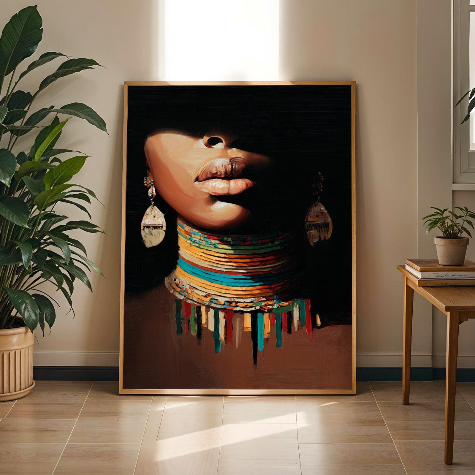 Abstract Woman Portrait Wall Art Print 132 Soluna Soul