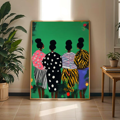 Abstract Women Figures Wall Art Print 134 Soluna Soul