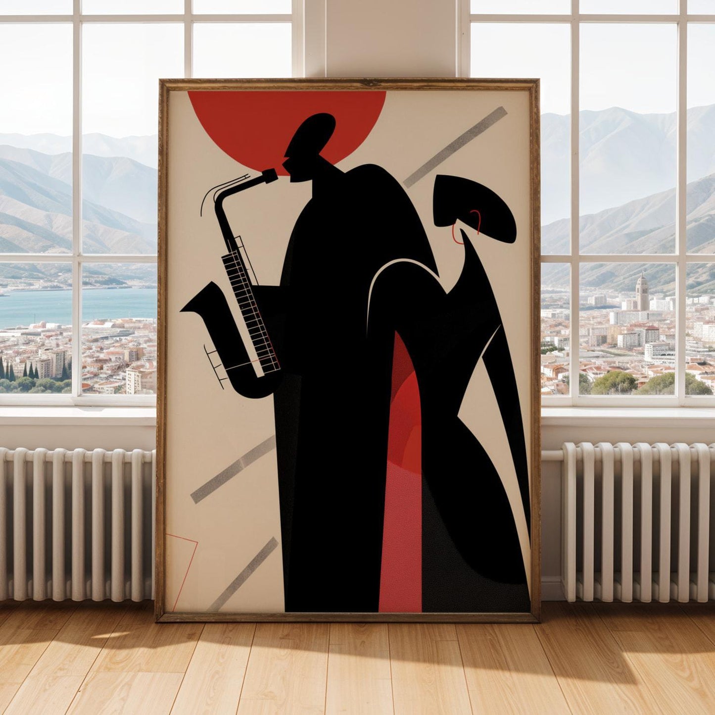 Saxophone Player Wall  Art Print 129 Soluna Soul