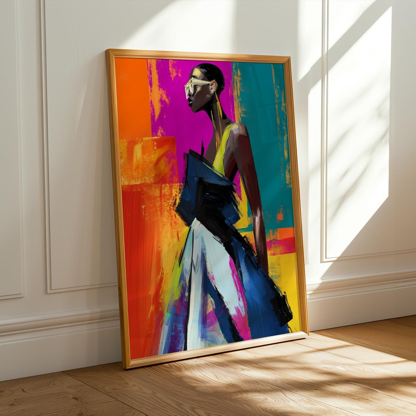 Modern Figure Abstract Art Wall Art Print 146 Soluna Soul