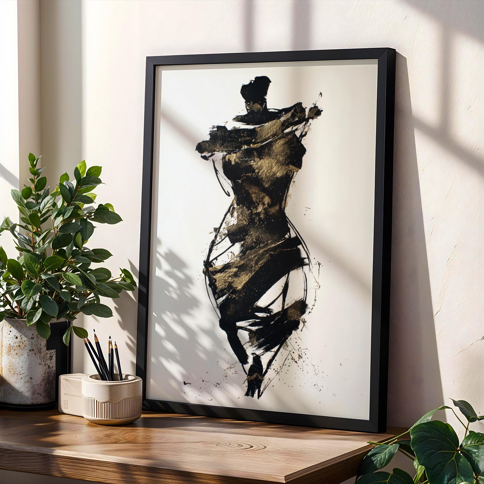 Modern Figure Abstract Wall Art Print 140 Soluna Soul