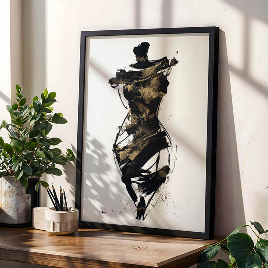 Modern Figure Abstract Wall Art Print 140 Soluna Soul