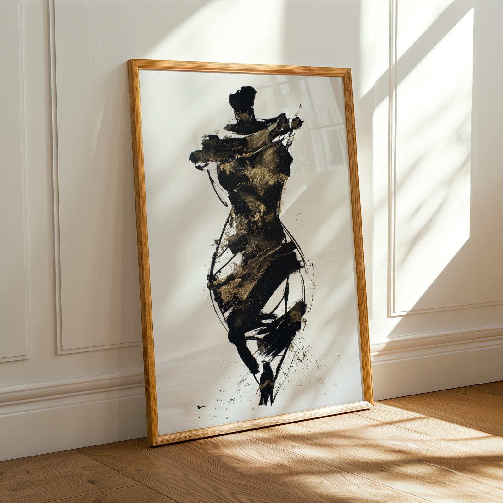 Modern Figure Abstract Wall Art Print 140 Soluna Soul