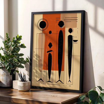 Abstract African Family Wall Art Print I Soluna Soul