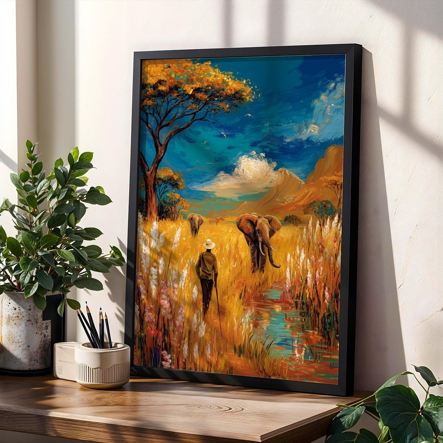Abstract African Land Wall Art Print 159 Soluna Soul
