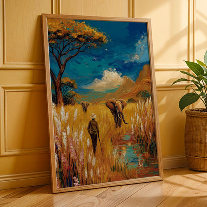 Abstract African Land Wall Art Print 159 Soluna Soul