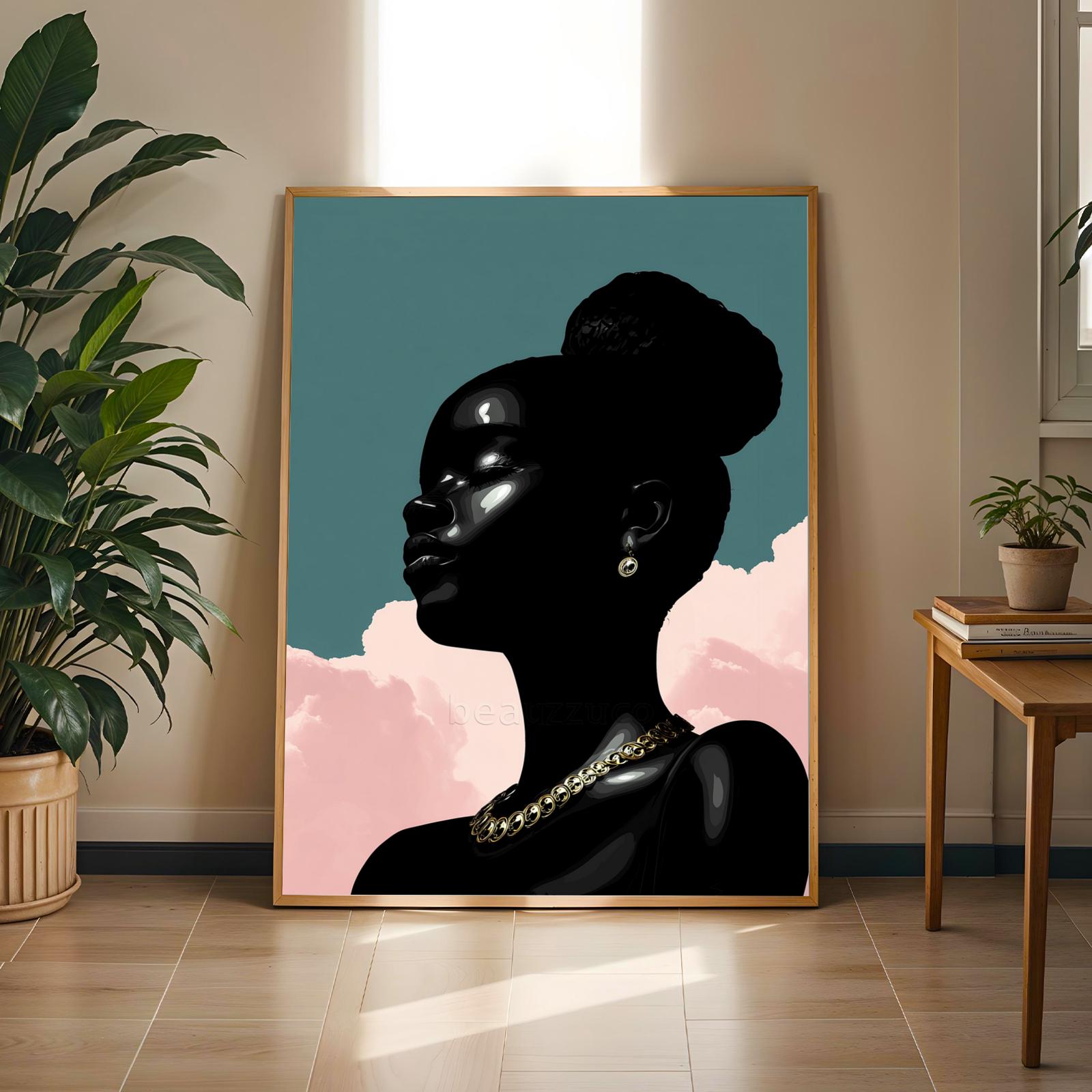 Abstract Woman Wall Art Print 163 Soluna Soul