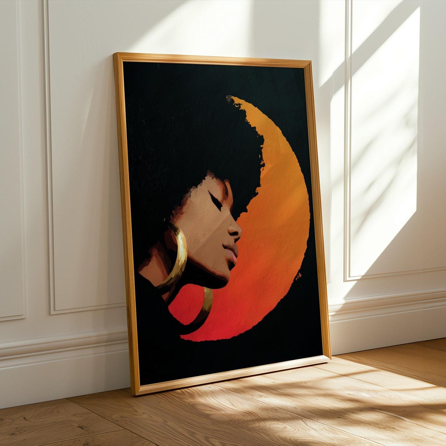 Abstract Stylized Faces Wall Art Print 141 Soluna Soul