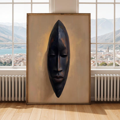 Abstract Stylized Faces Wall Art Print 173 Soluna Soul