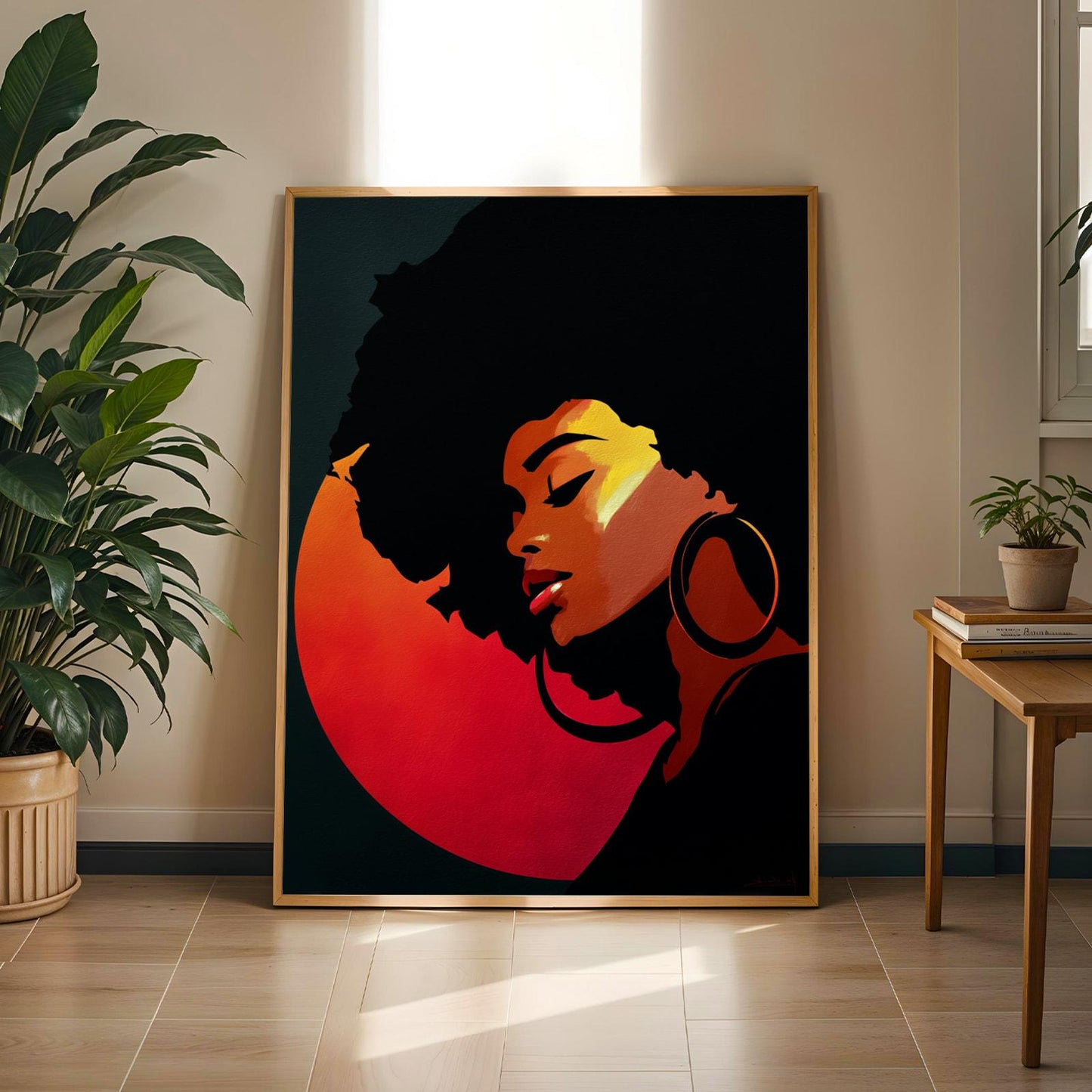 Abstract Stylized Faces Wall Art Print 142 Soluna Soul