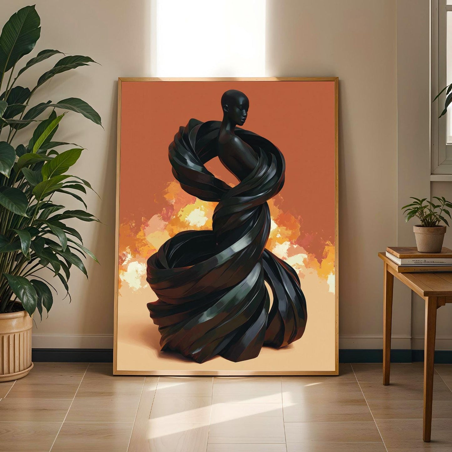 Abstract Woman Figure Wall Art Print 171 Soluna Soul