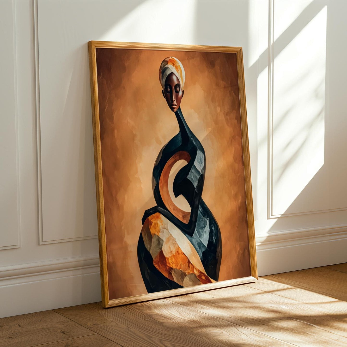 Abstract Woman Figure Wall Art Print 176 Soluna Soul