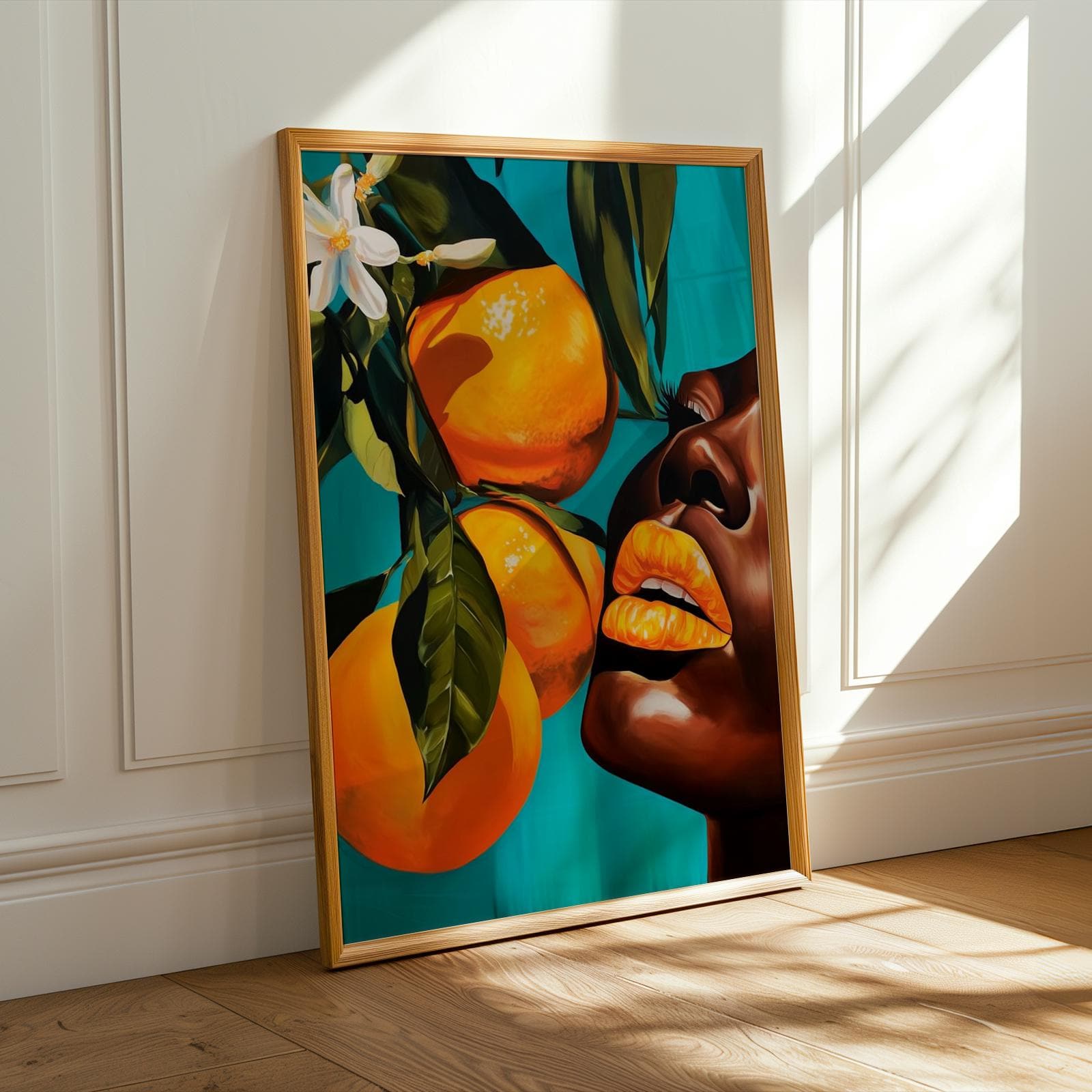 Stylized Abstract Portrait Wall Art Print 177 Soluna Soul