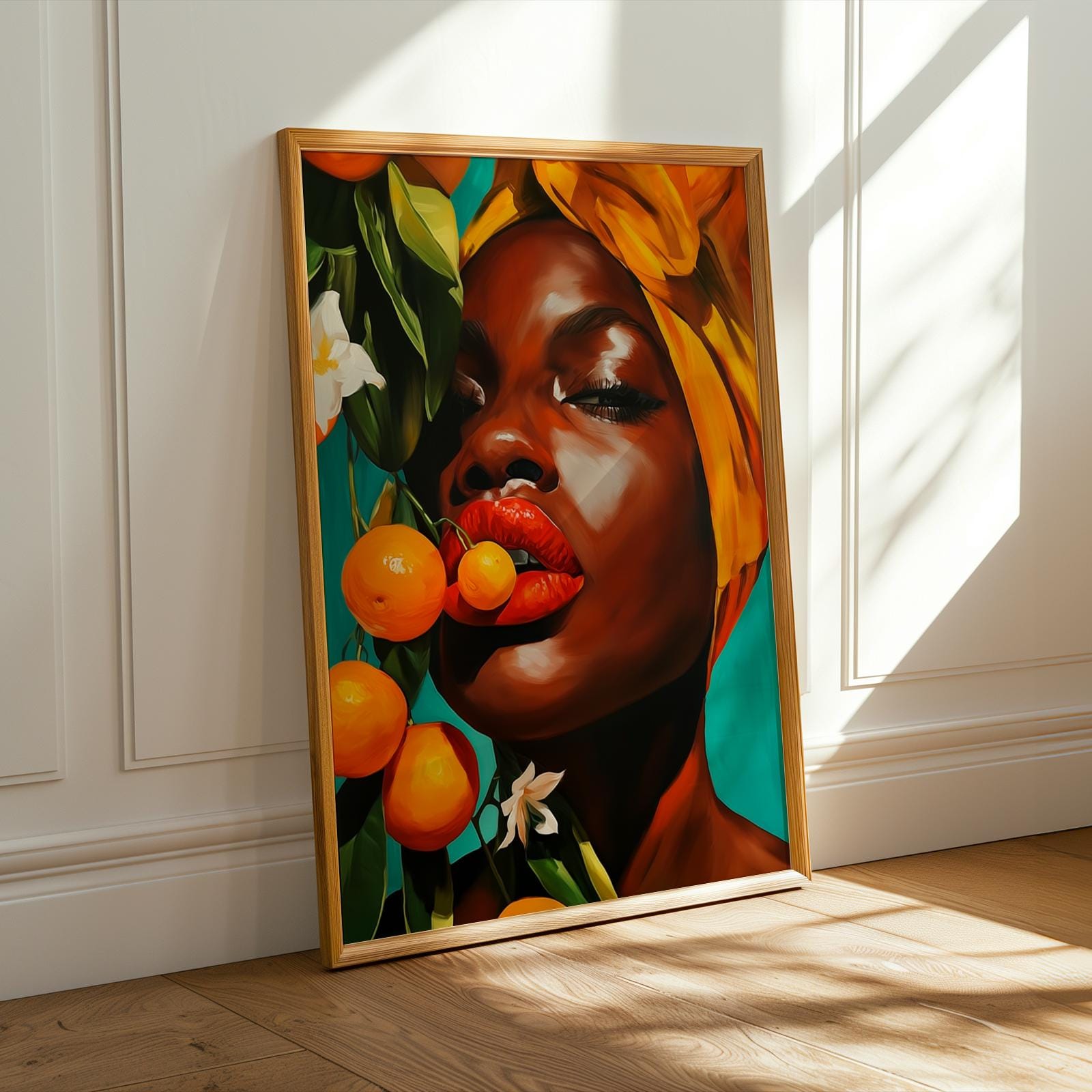 Stylized Abstract Portrait Wall Art Print 178 Soluna Soul
