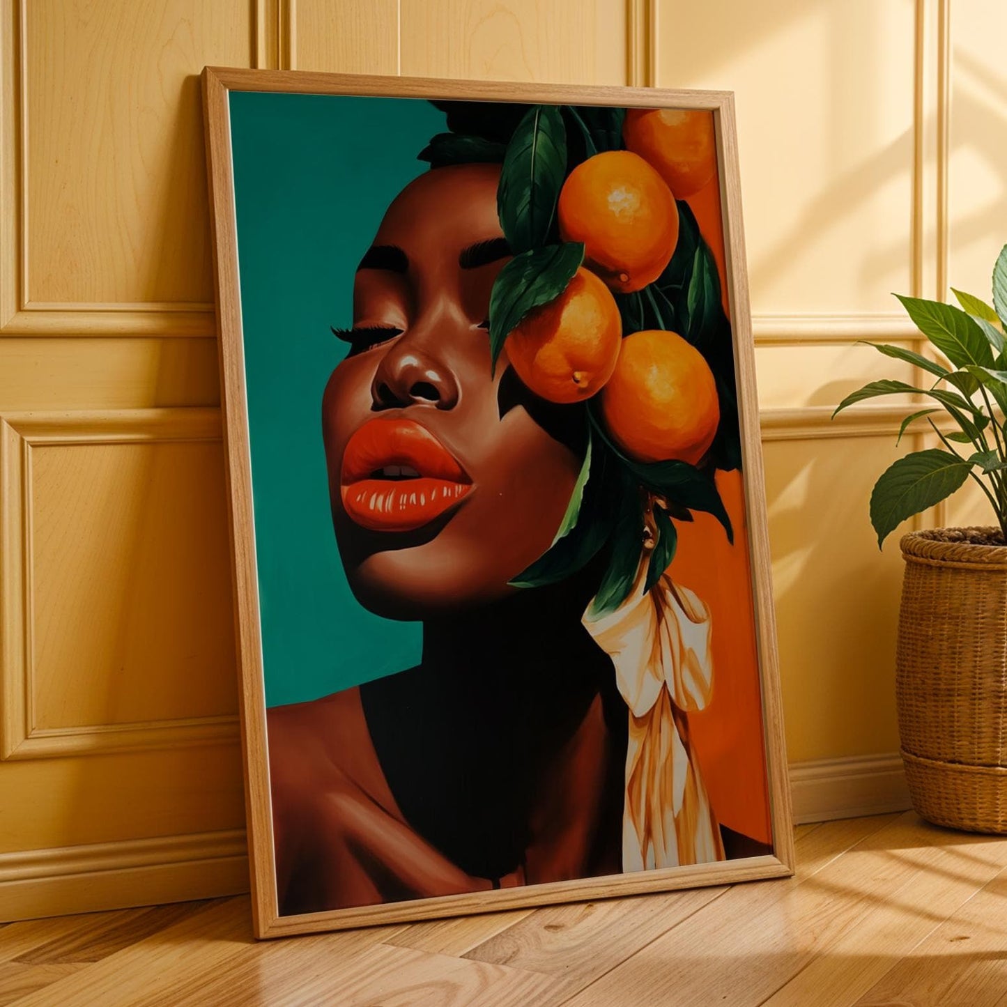Stylized Abstract Portrait Wall Art Print 179 Soluna Soul