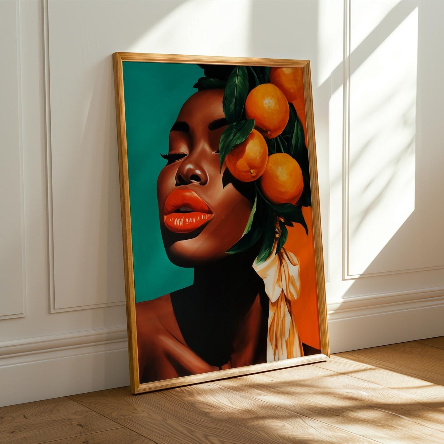 Stylized Abstract Portrait Wall Art Print 179 Soluna Soul