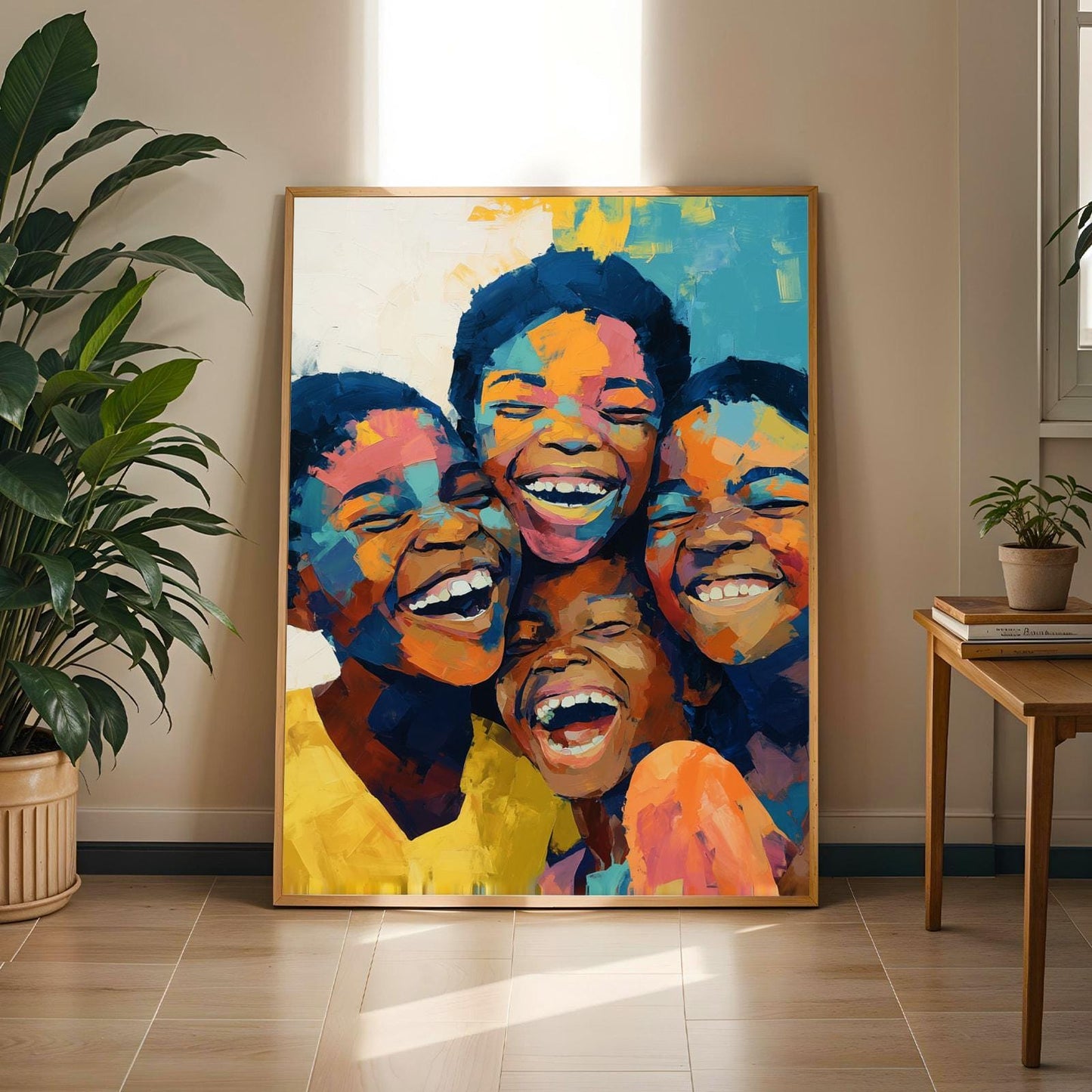 Kids Smiling Portrait Wall Art Print 147 Soluna Soul