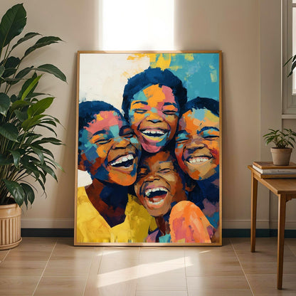 Kids Smiling Portrait Wall Art Print 147 Soluna Soul