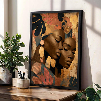 Abstract Portrait Face Wall Art Print 149 Soluna Soul
