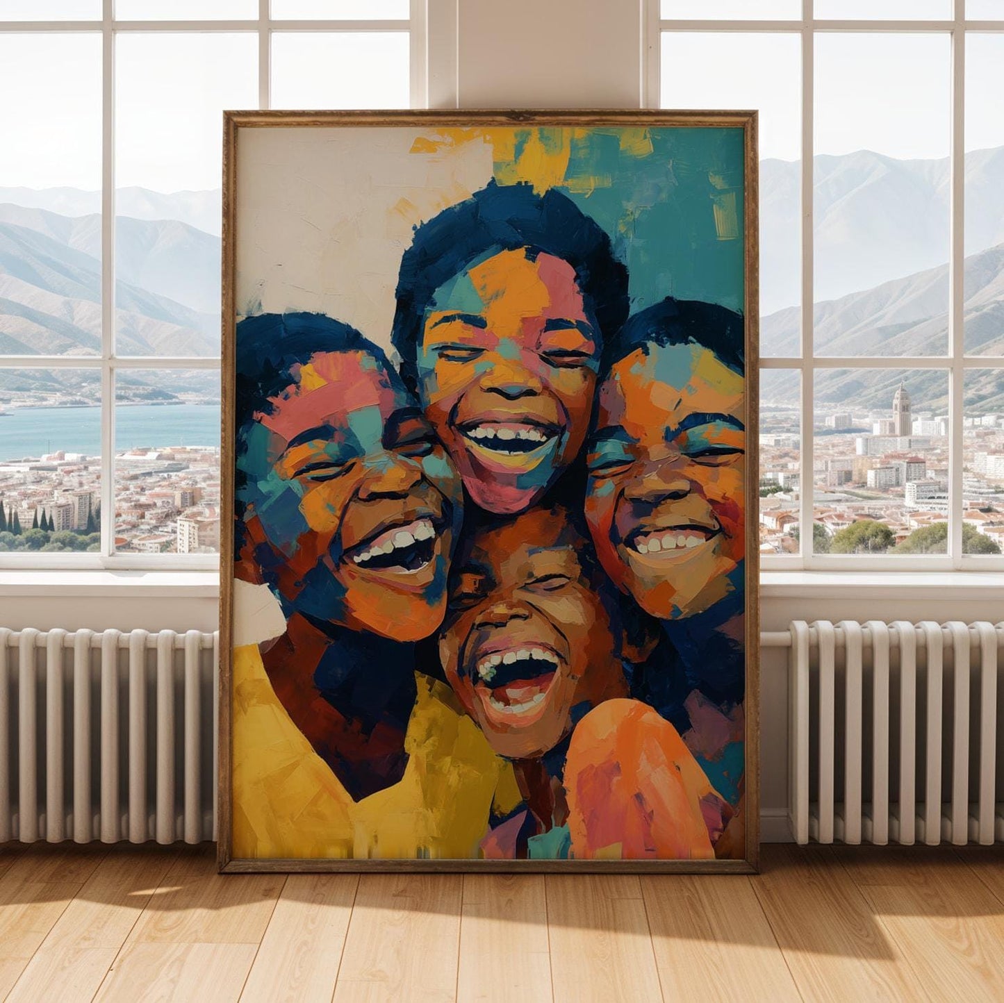 Kids Smiling Portrait Wall Art Print 147 Soluna Soul
