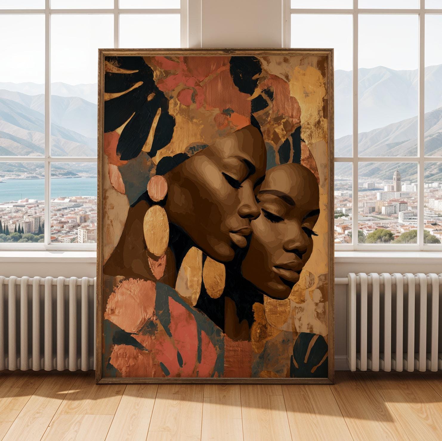 Abstract Portrait Face Wall Art Print 149 Soluna Soul