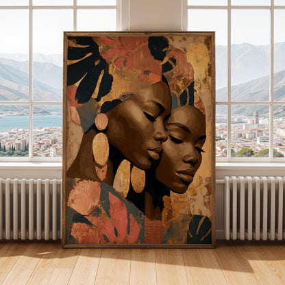 Abstract Portrait Face Wall Art Print 149 Soluna Soul