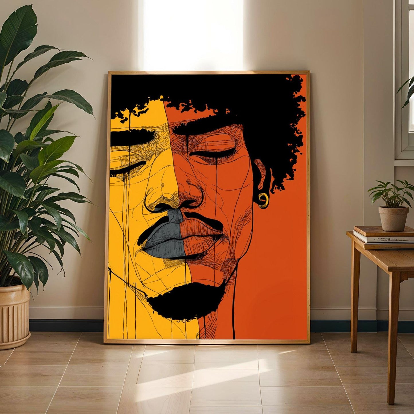 Abstract Portrait Wall Art Print 155 Soluna Soul