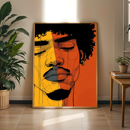 Abstract Portrait Wall Art Print 155 Soluna Soul