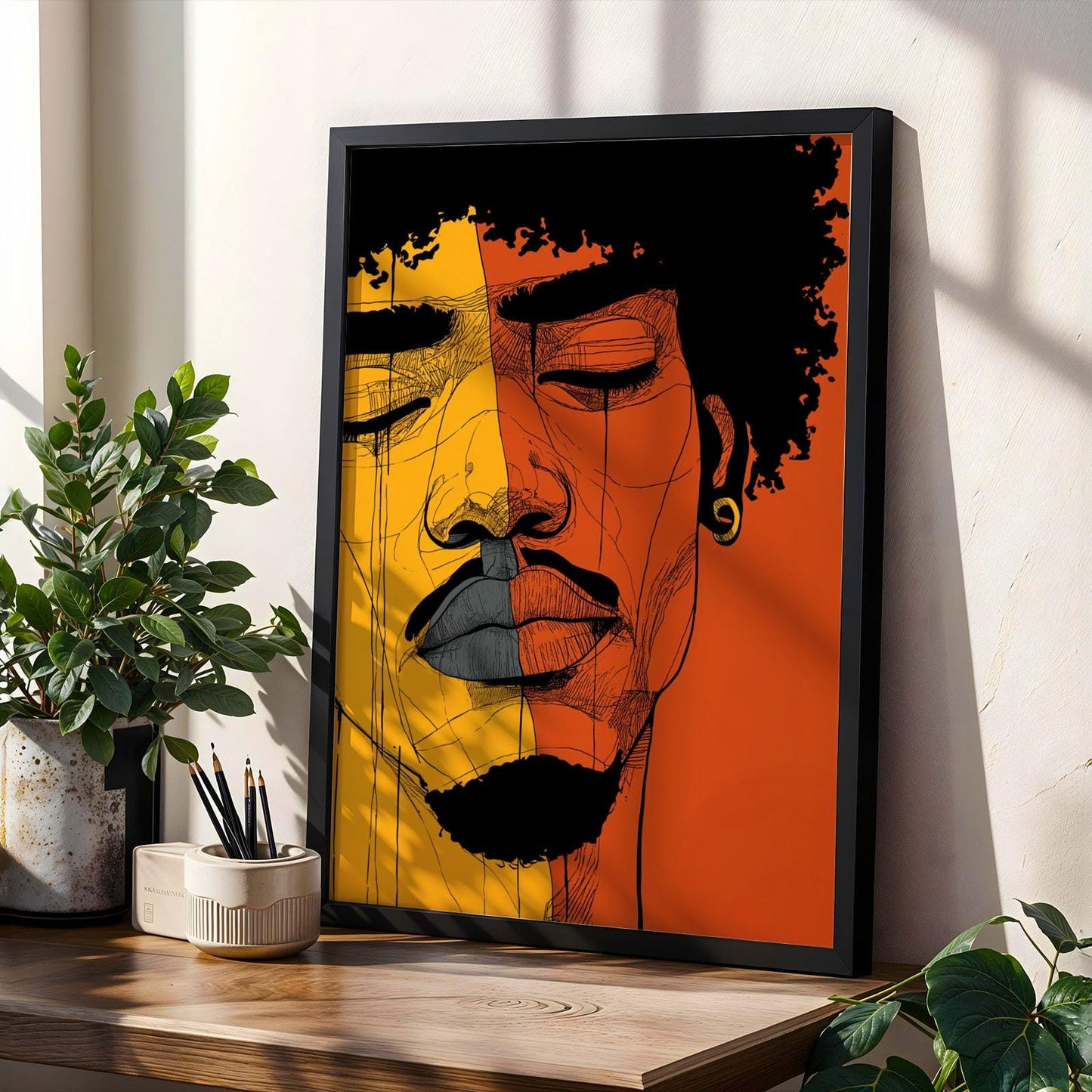 Abstract Portrait Wall Art Print 155 Soluna Soul