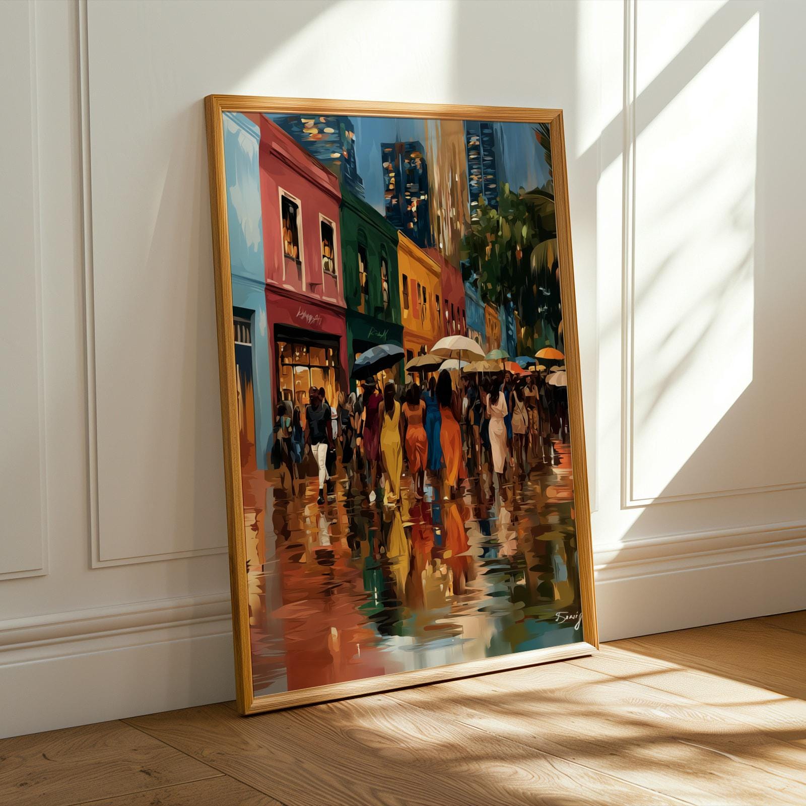 Rainy City Wall Art Print 156 Soluna Soul