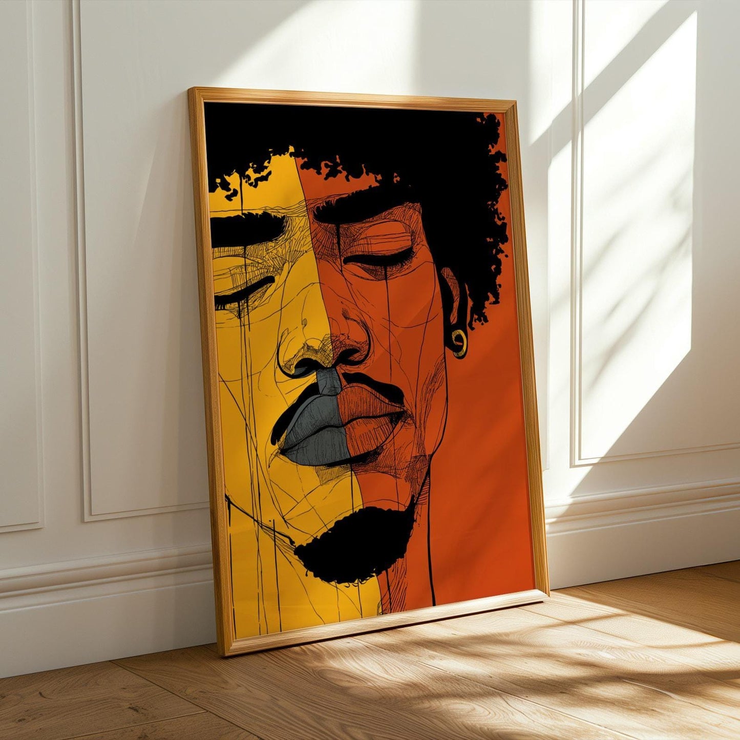 Abstract Portrait Wall Art Print 155 Soluna Soul