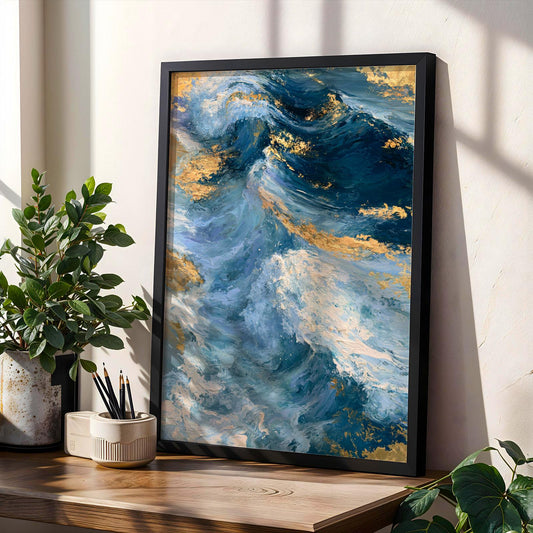 Ocean Waves Wall Art Print 186 Soluna Soul