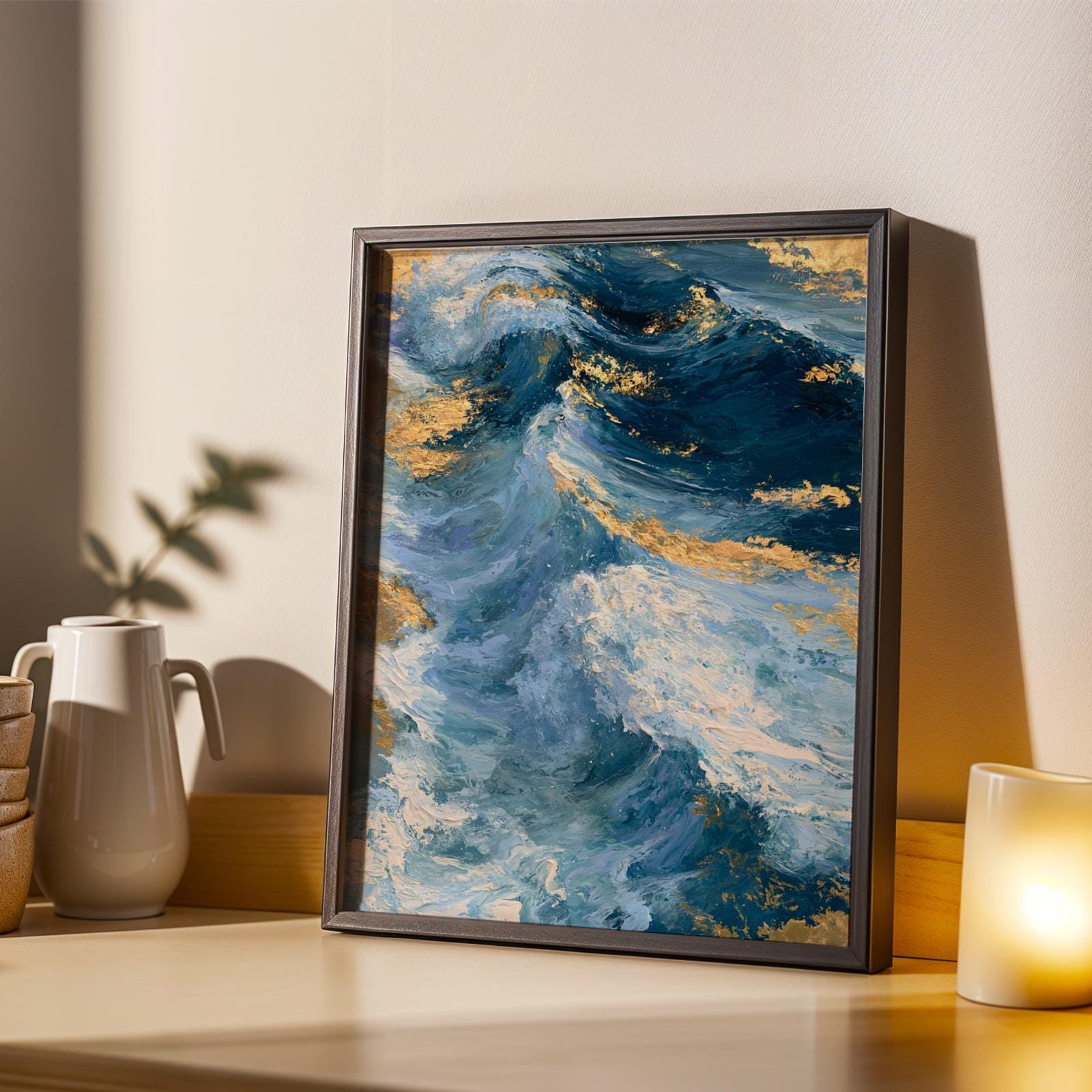 Ocean Waves Wall Art Print 186 Soluna Soul