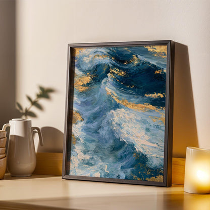Ocean Waves Wall Art Print 186 Soluna Soul