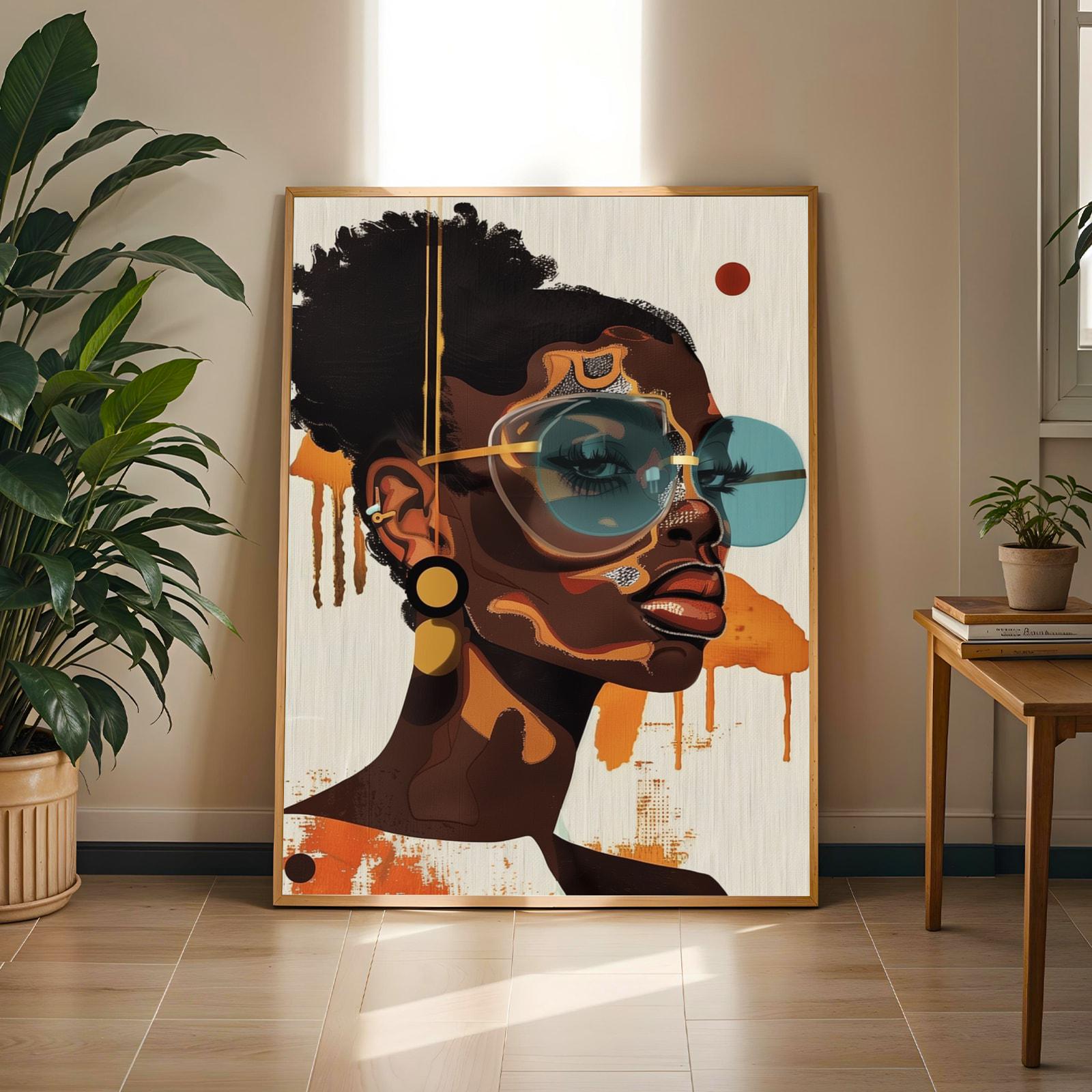 Afrocentric Wall Art Print 122 Soluna Soul