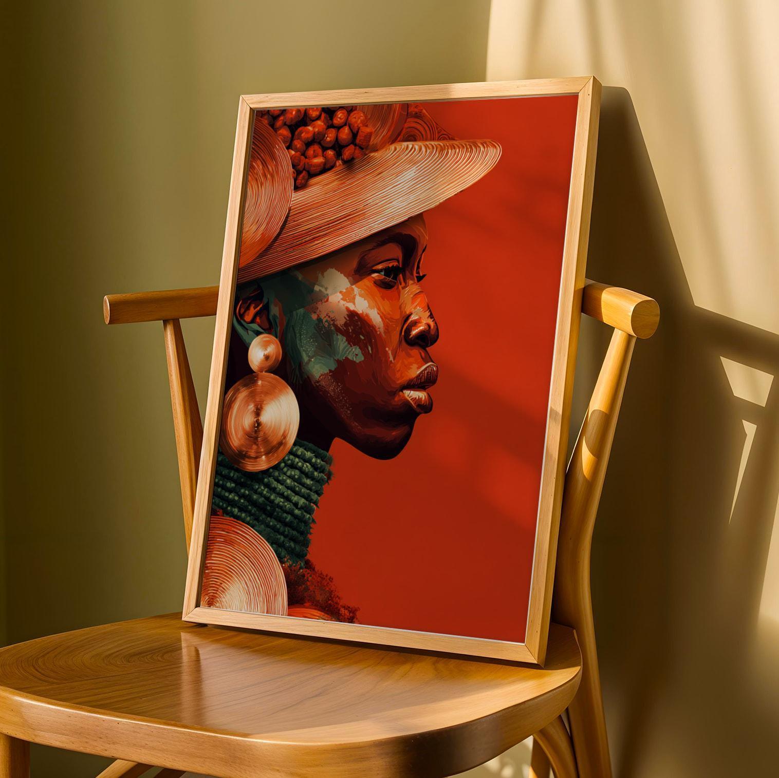 Afrocentric Wall Art Print 104 Soluna Soul