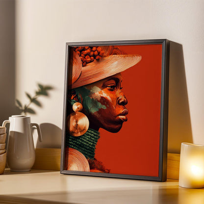 Afrocentric Wall Art Print 104 Soluna Soul