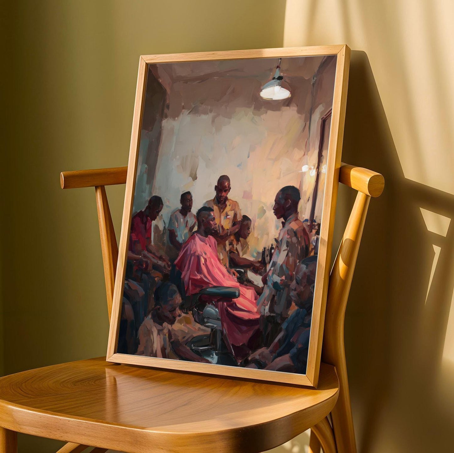 Afrocentric Barbershop Wall Art Print 3 Soluna Soul