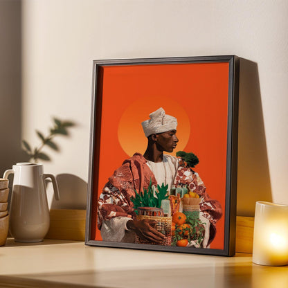 Afrocentric Wall Art Print 107 Soluna Soul