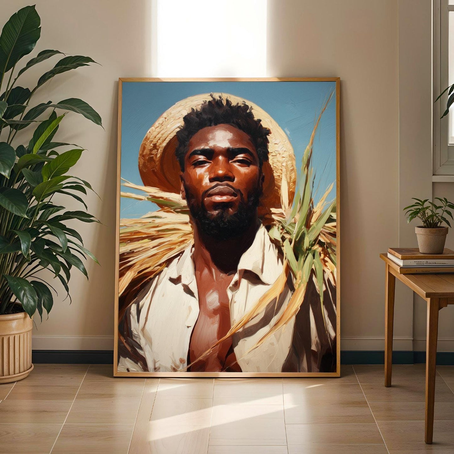 Afrocentric Male Portrait  Wall Art Print 25 Soluna Soul