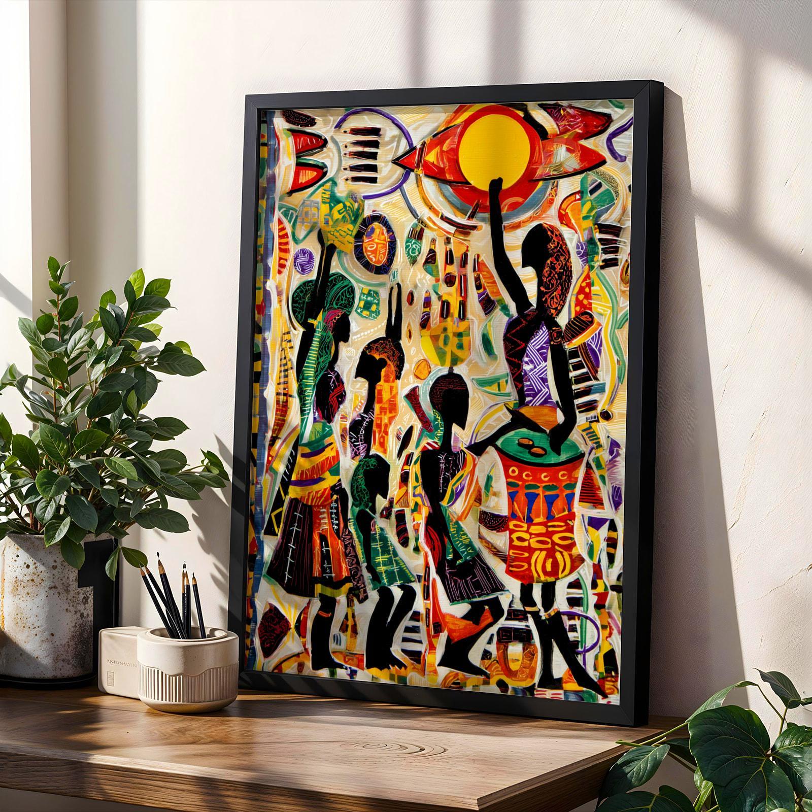 Afrocentric African  Wall Art Print 32 Soluna Soul