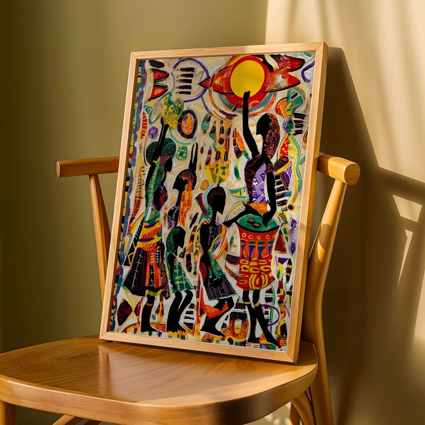 Afrocentric African  Wall Art Print 32 Soluna Soul